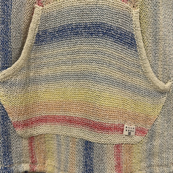 Billabong Hooded Sweater Striped Small - Picture 4 of 6